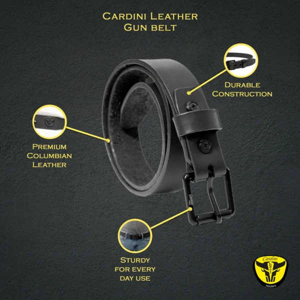 Cardini Buffalo Leather Belt - Image 2